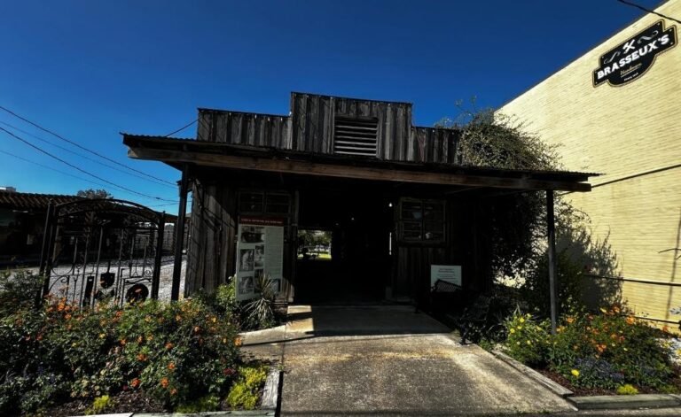 Entrance to the Sam Guarino Blacksmith Shop Museum.