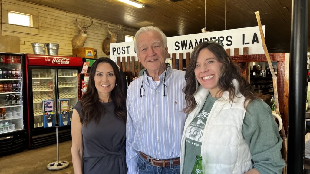 Karen LeBlanc with Dewey Donnell Jr. and his wife, co-owners of Donnell's General Store