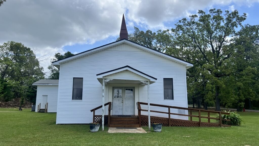 Travelers Rest Baptist Church in Longstreet, DeSoto Parish, Louisiana, founded in 1878